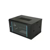 前玻璃后板门挂墙机柜  6U